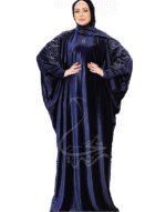 إسدال قطيفة شتوي تطريز متموّج