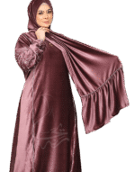 إسدال شتوي طرحة مميزة