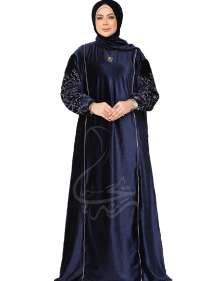 إسدال قطيفة شتوي بخط طولي