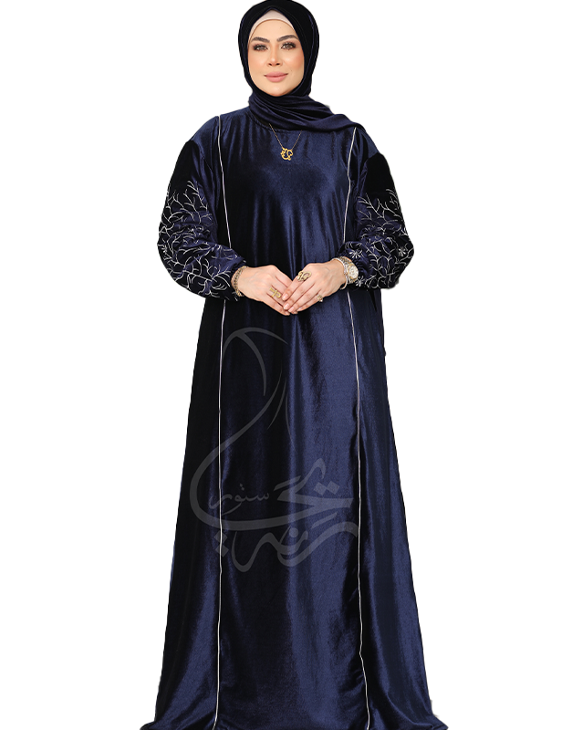 إسدال قطيفة شتوي بخط طولي