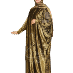 إسدال كريستال شتوي قطيفة جانجاه