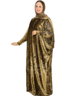 إسدال كريستال شتوي قطيفة جانجاه