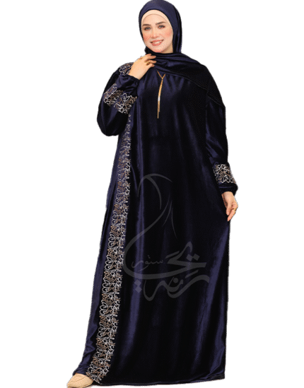 اسدال قطيفة شتوي تطريز جانبي