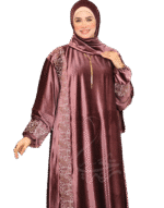 اسدال ملكي كم واسع مزخرف